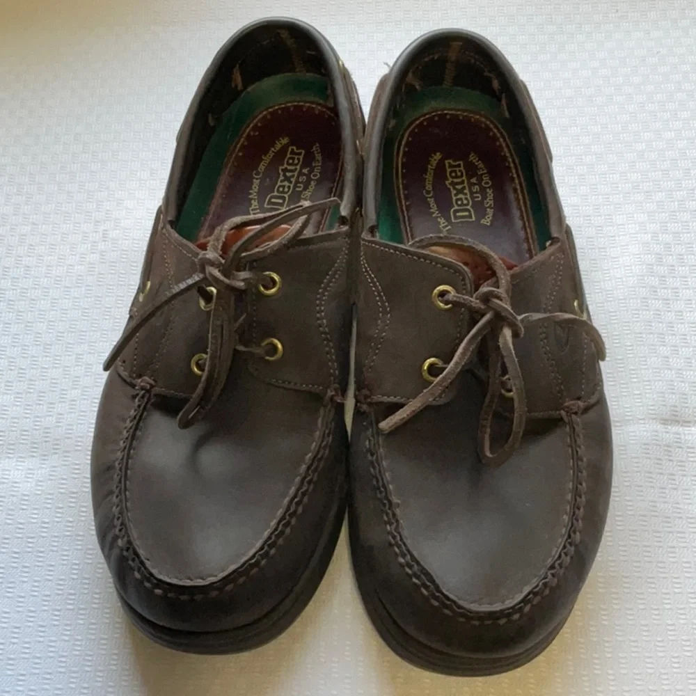 Dexter USA Size 10.5 M Men's Dark Brown Boat Shoes